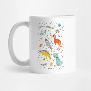 Sketchy Space Dinosaurs Mug